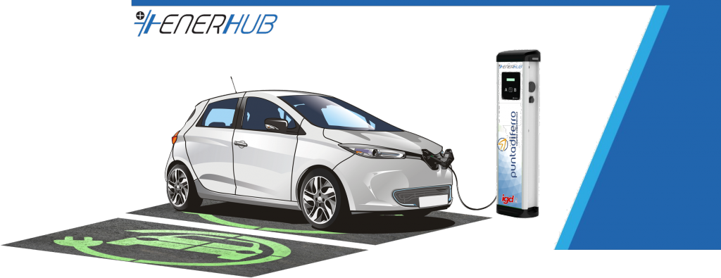 IGD ed Enerhub firmano un accordo per l’inserimento di 32 colonnine per la ricarica di auto elettriche