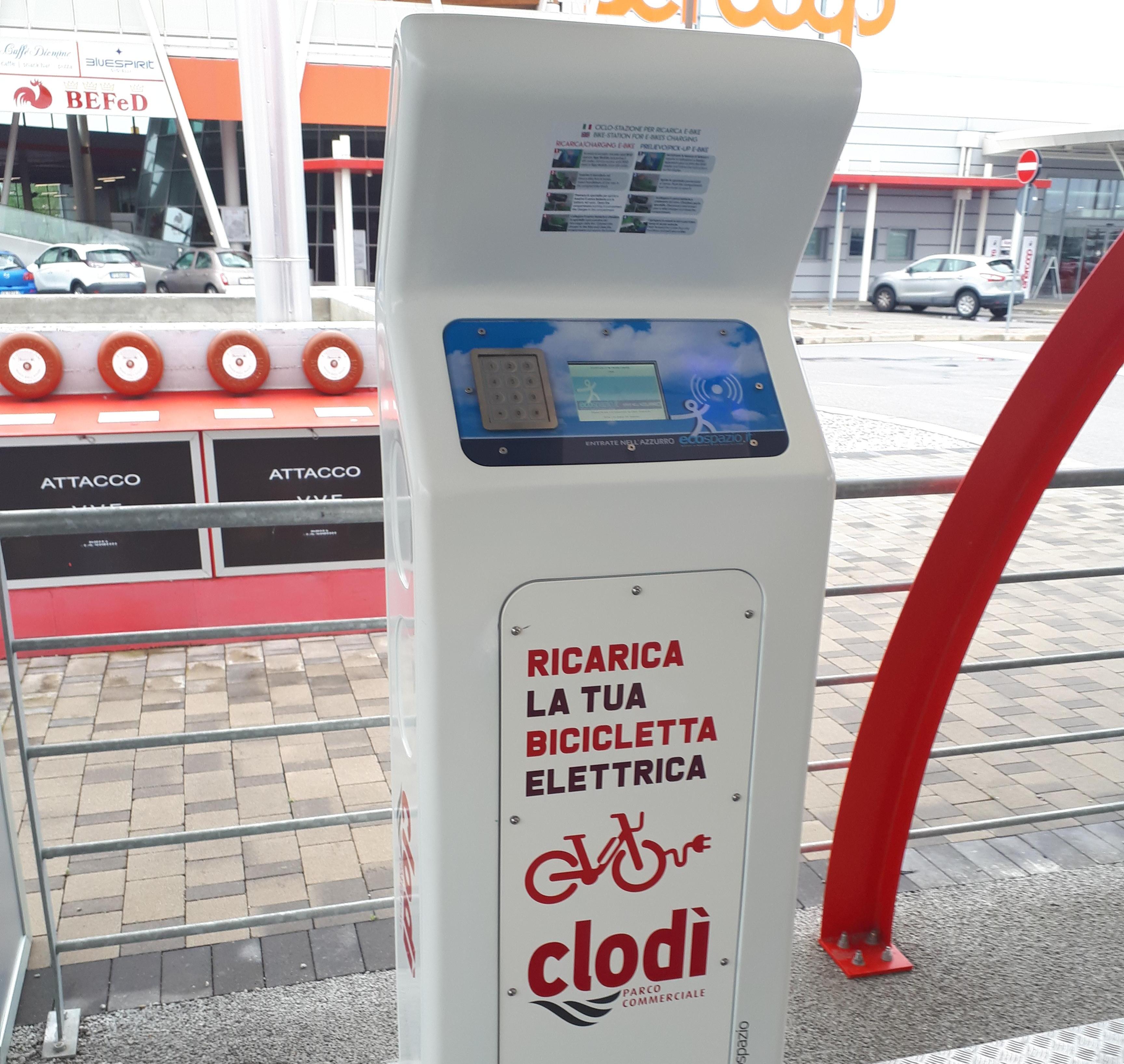 Clodì colonnine ricarica bici elettriche